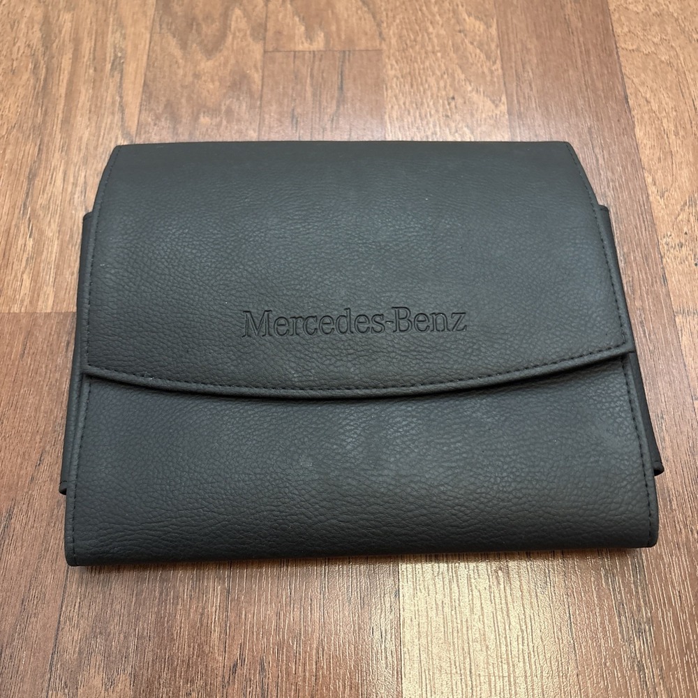 Mercedes-Benz Leather pouch/bag size (9in x 8in x 2in) Black